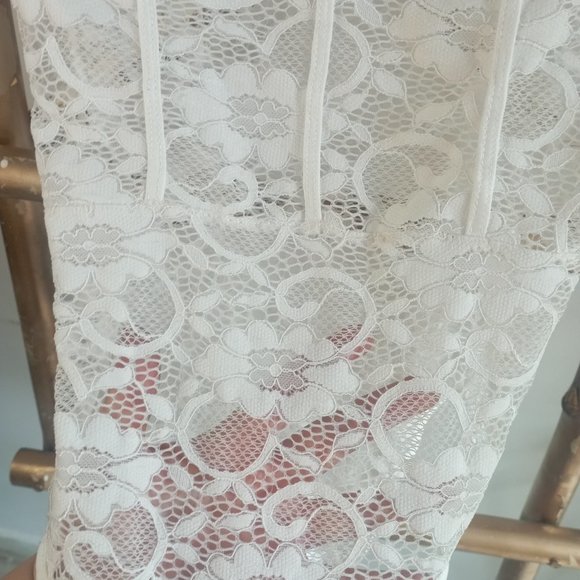 White Lace Body Suit - Picture 7 of 10